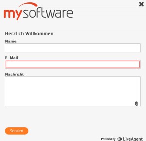 mysoftware.de Deutschland Kontaktformular
