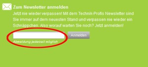 technik profis.de Deutschland Newsletter